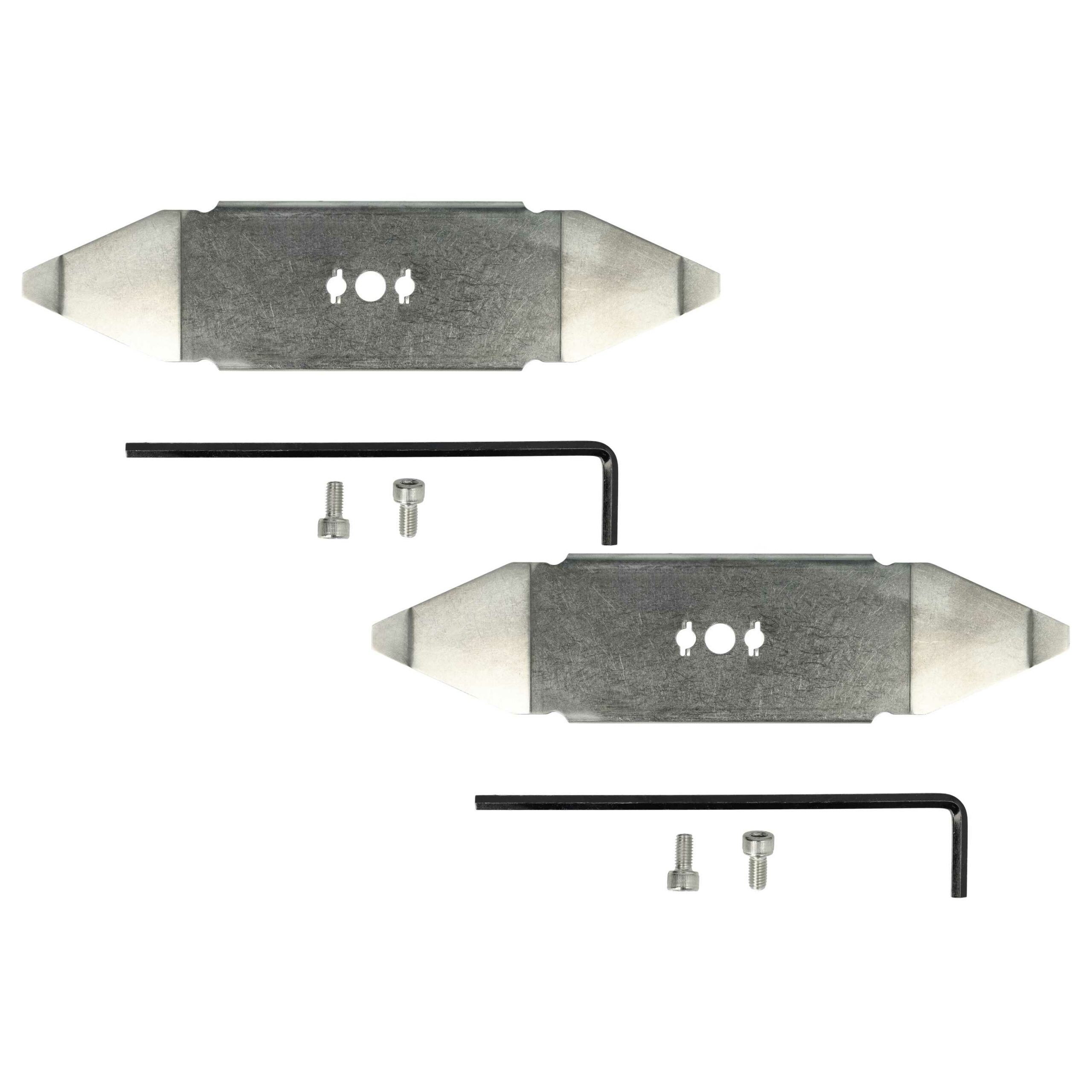 2x Lâminas de Substituição para Cortadores de Relva Robóticos MTD 122-102-619 - Aço Inoxidável, Prateado