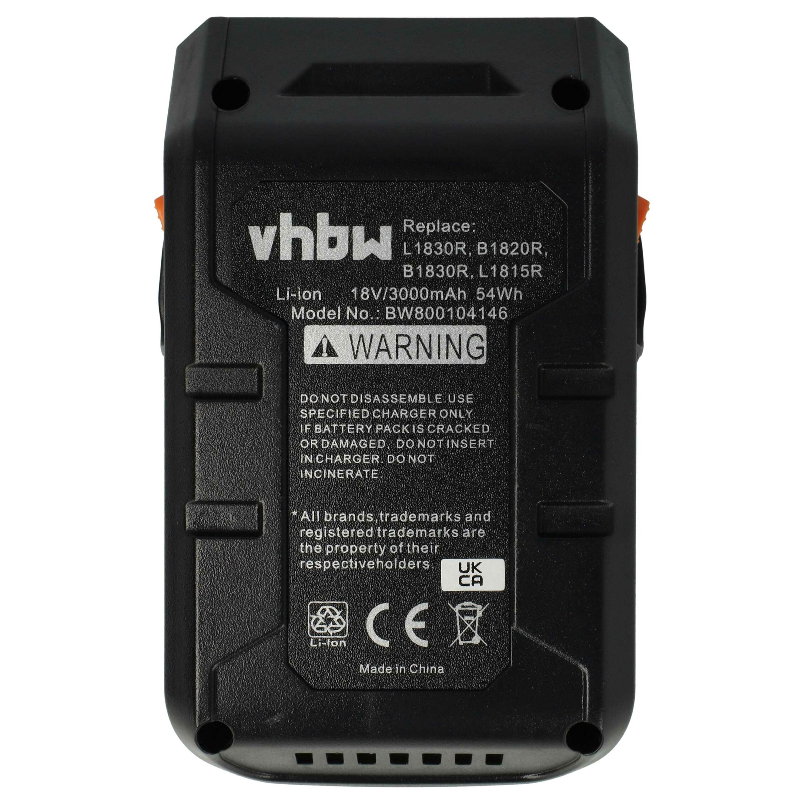 Bateria para AEG B1814, B1817G, B1814G, B1817, L1815R, L1815 - 3000 mAh, 18 V, Li-Ion - Image 4