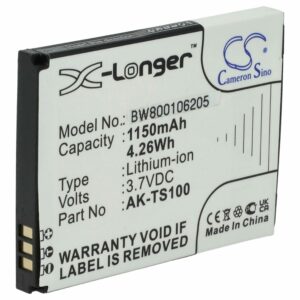 Bateria para Telemóvel Emporia AK-TS100, AK-F220 - 1150 mAh 3.7 V Li-Ion vhbw