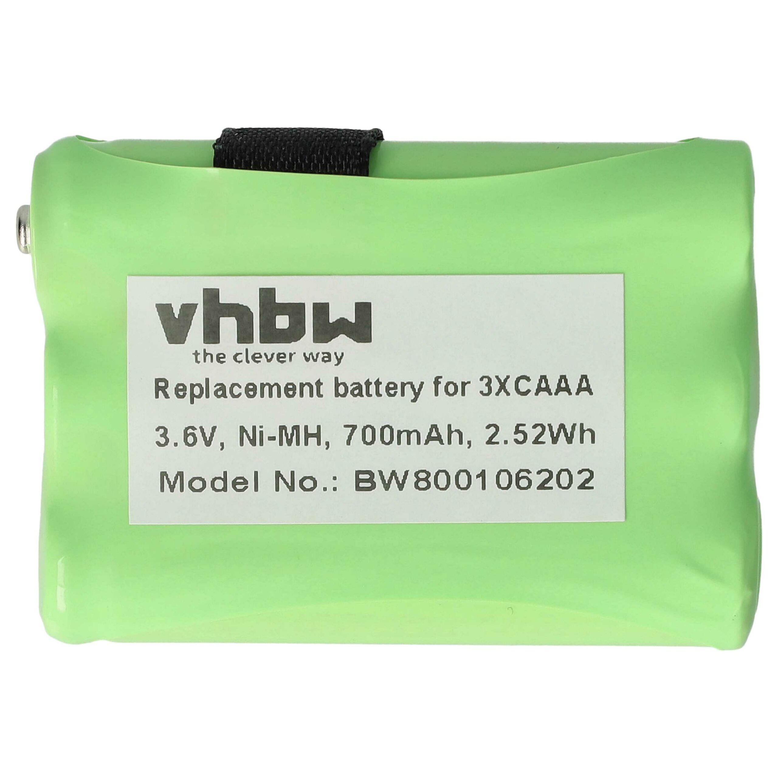 Bateria vhbw para Motorola CB Radio - 700 mAh 3.6V NiMH (substitui 53617, 3XCAAA, KEBT-086-B) - Image 3