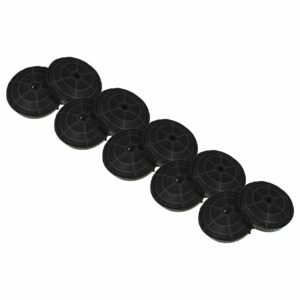 10x Filtro de Carvão Ativado Compatível com AEG 405517113/8, Zanussi - 17,2 cm