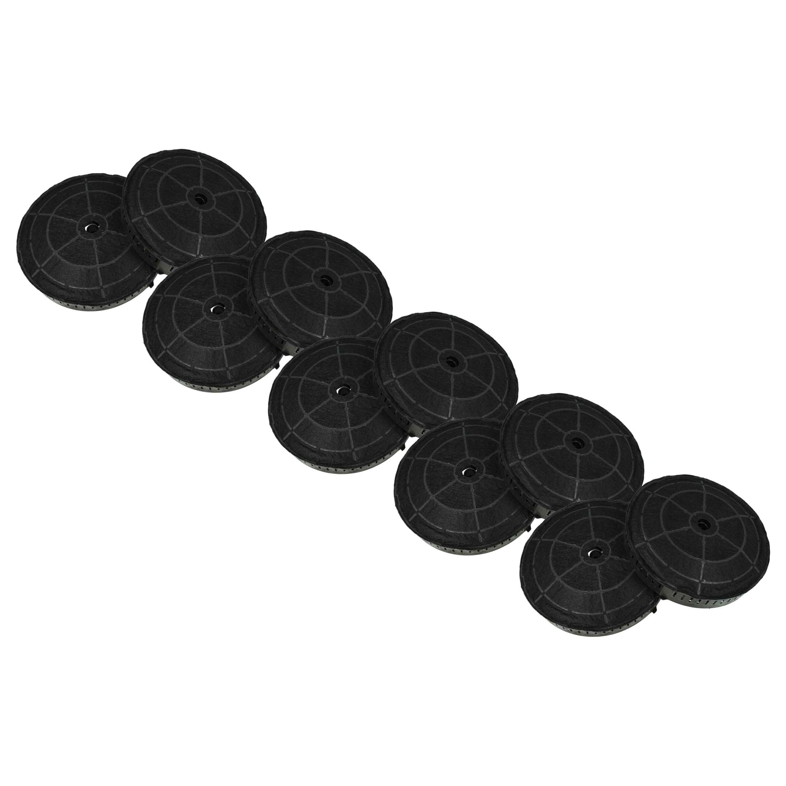 10x Filtro de Carvão Ativado Compatível com AEG 405517113/8, Zanussi - 17,2 cm