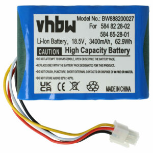 Bateria vhbw 3400 mAh 18.5 V Li-Ion para Gardena City e Husqvarna Automower 310, 315x