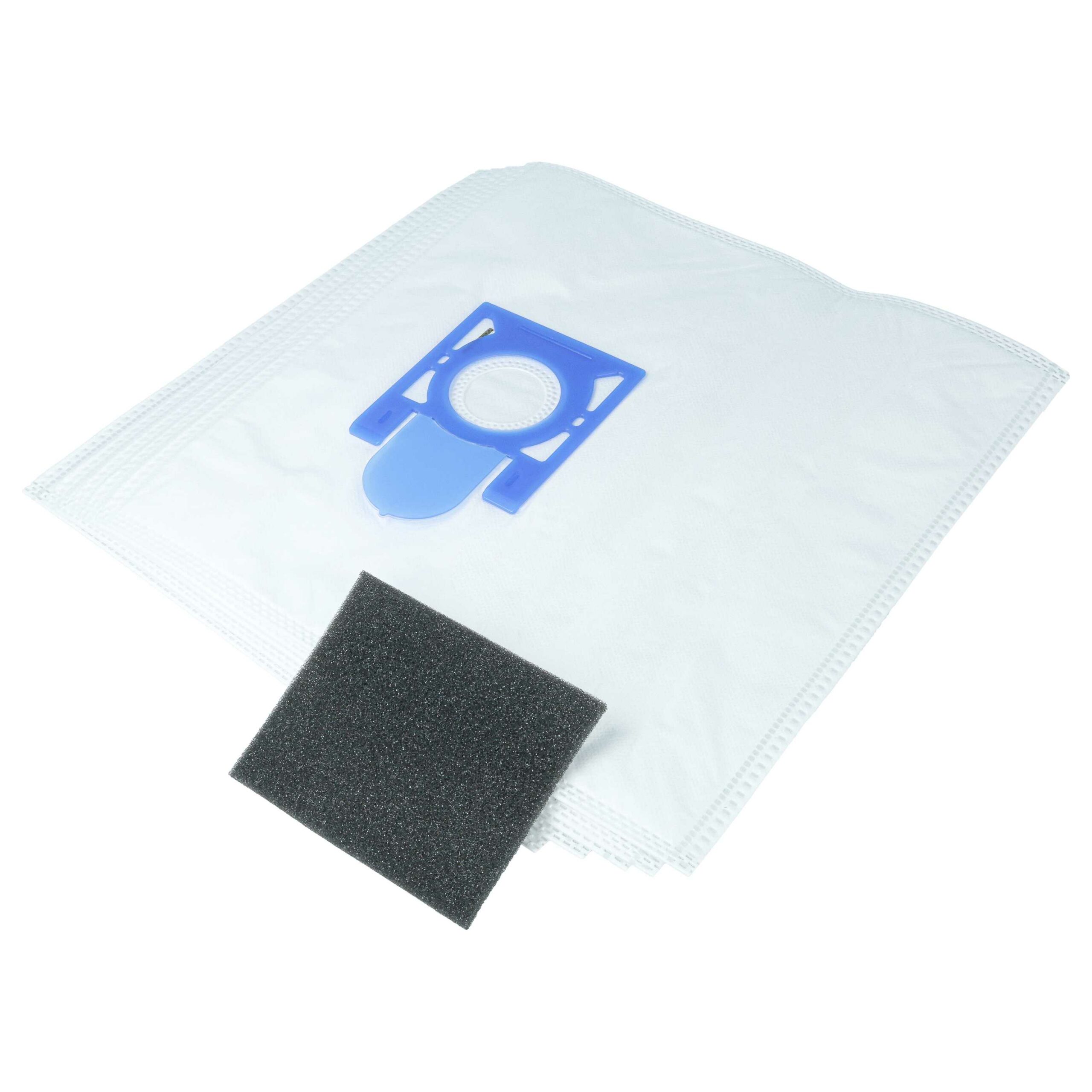 5x Sacos de Microfibra + Filtro de Proteção do Motor para Thomas Crooser e Crooser Eco 2.0 - vhbw