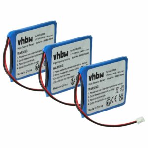 3x Bateria substitui Aastra BKB 201 010/1, FA01302005 para telefone fixo Ericsson - 650 mAh 3.7 V Li-Ion
