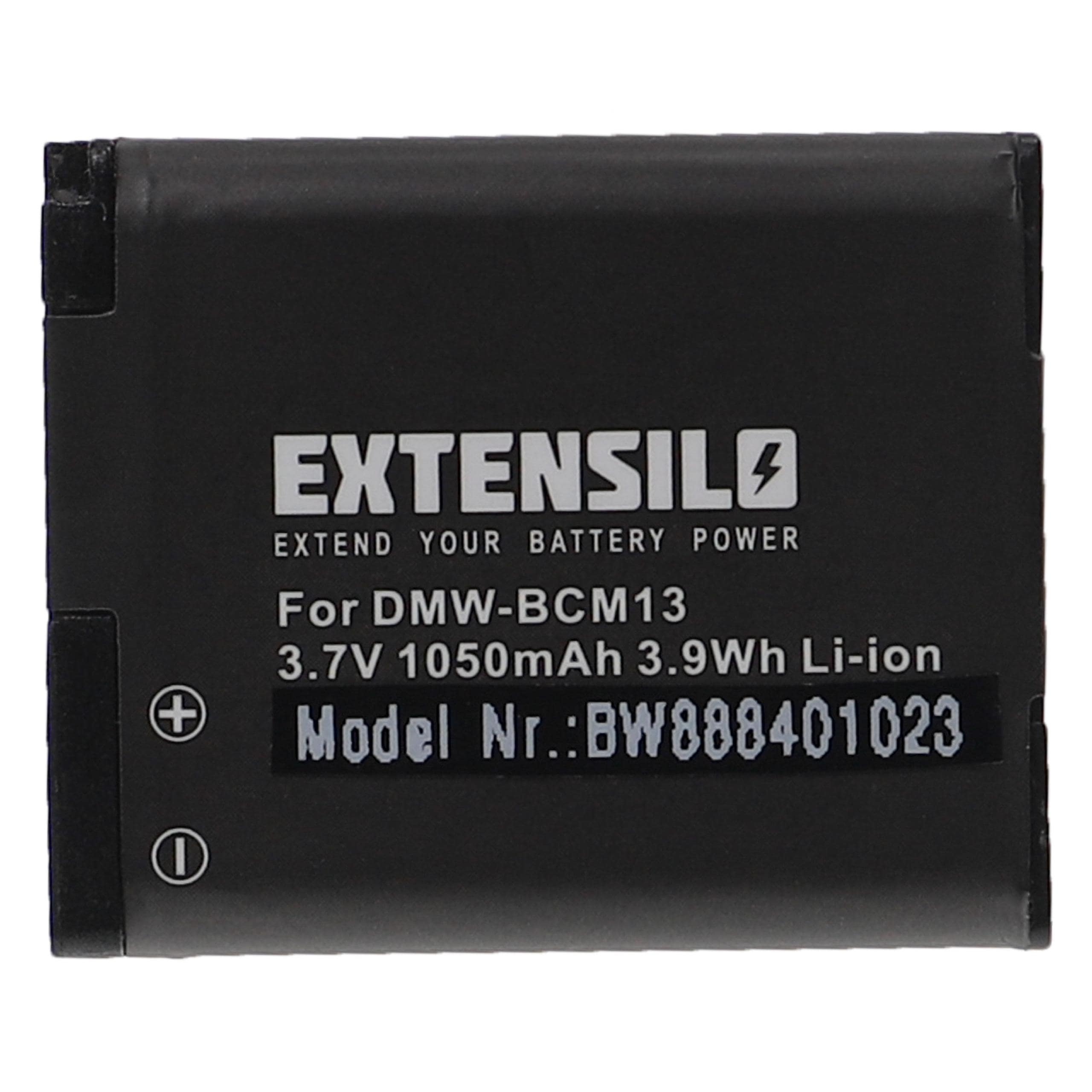 Bateria de substituição para Panasonic DMW-BCM13PP, DMW-BCM13E, DMW-BCM13 - 1050mAh, 3.7V, Li-Ion