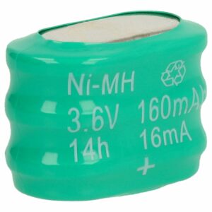 Bateria de Célula Botão Recarregável 3/V150H 150 mAh 3.6V NiMH vhbw