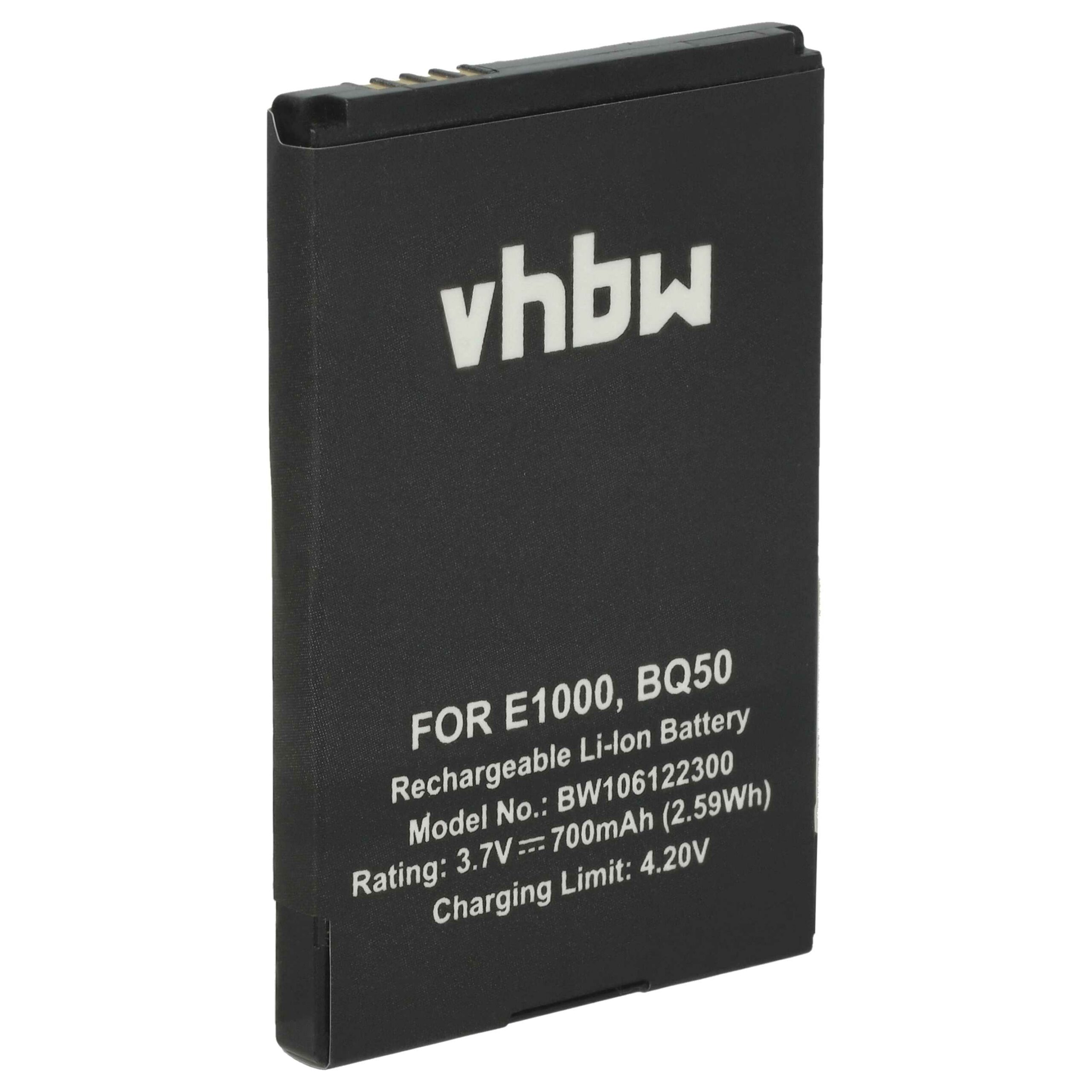 Bateria para Motorola BA250, BQ50, BT50, 77751, 77863, CFNN1037 - 700 mAh 3.7 V Li-Ion vhbw