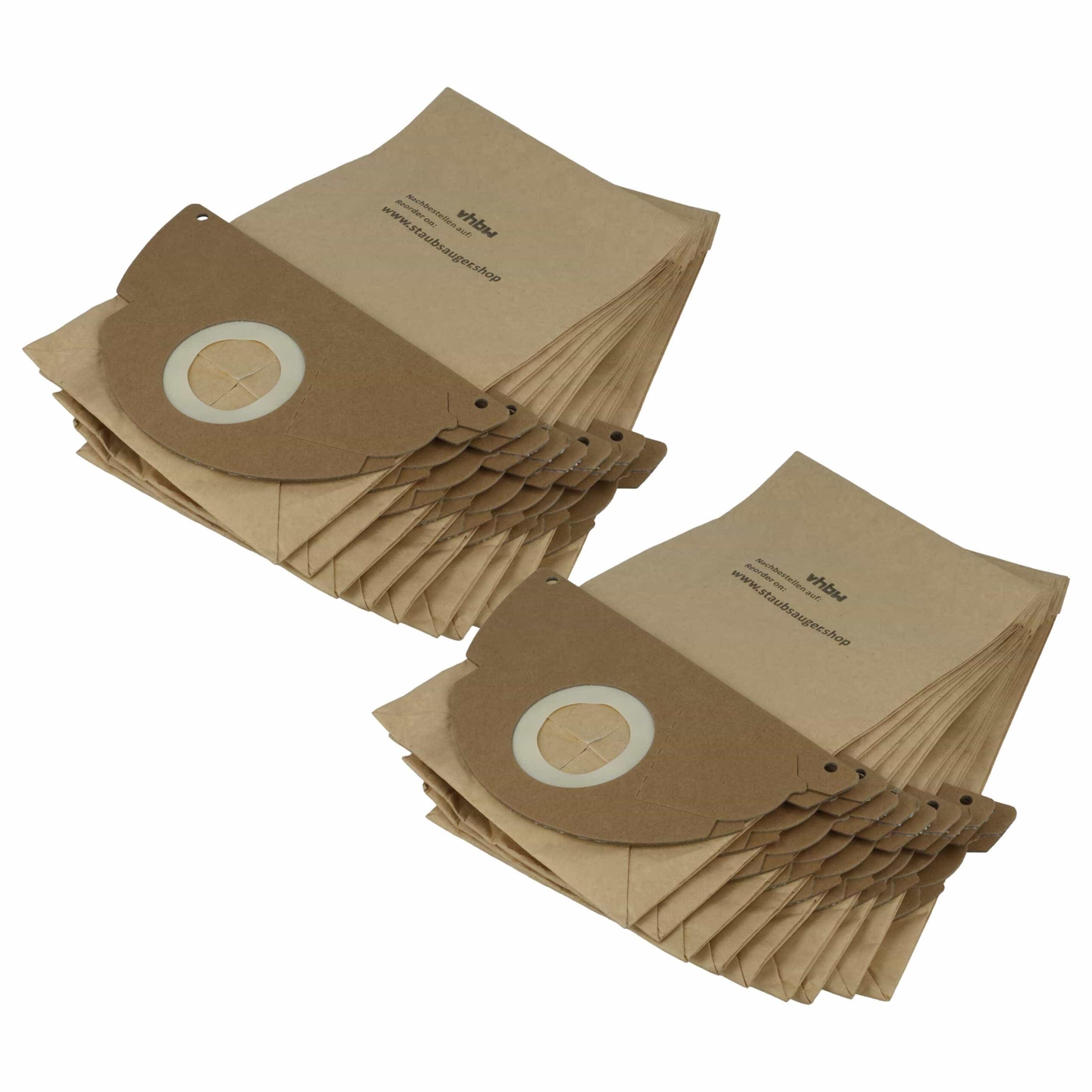 Pack 20x Sacos para Aspirador Hoover H 34, H 33 - Papel vhbw