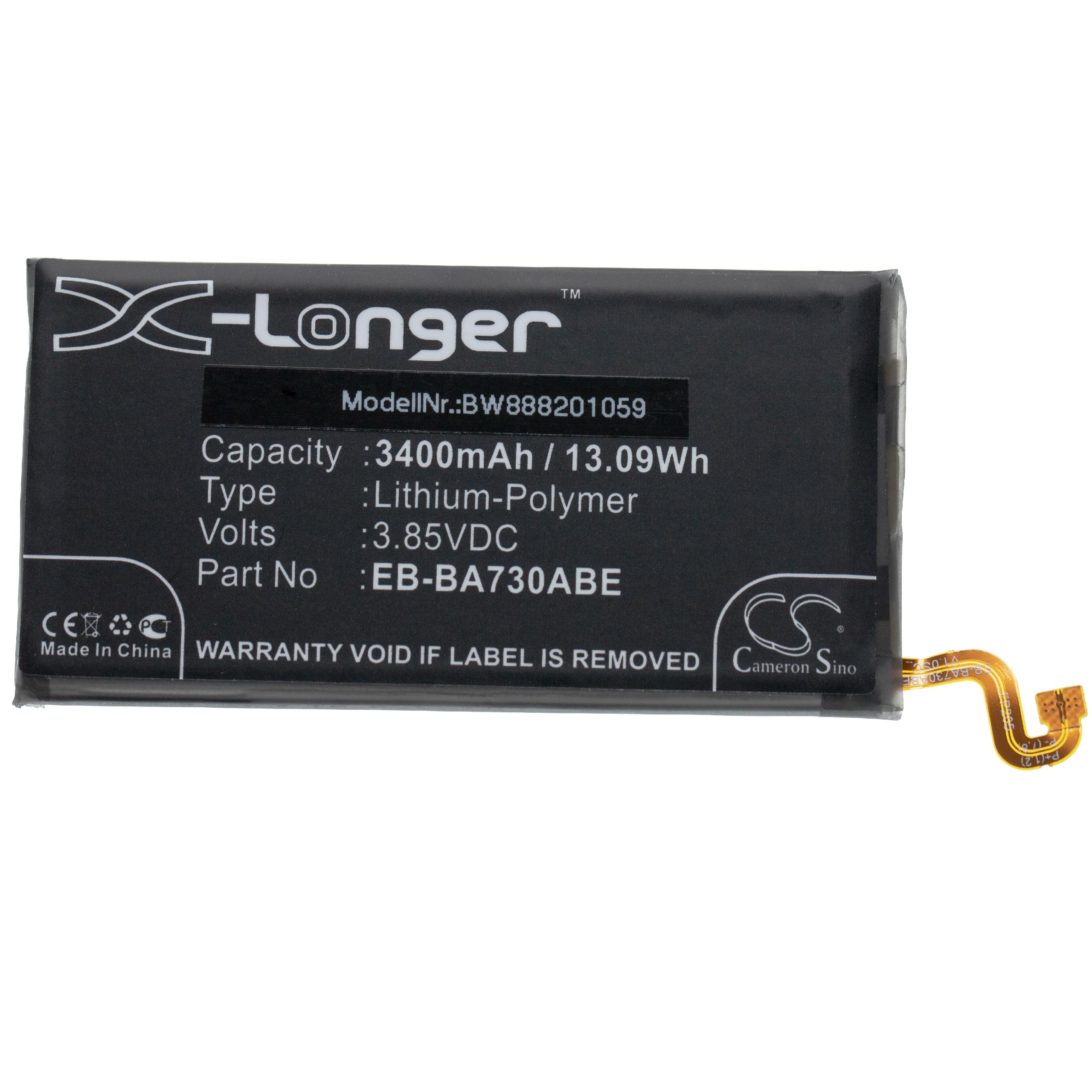 Bateria para Telemóvel Samsung EB-BA730ABE vhbw - 3400 mAh 3.85 V Li-polímero