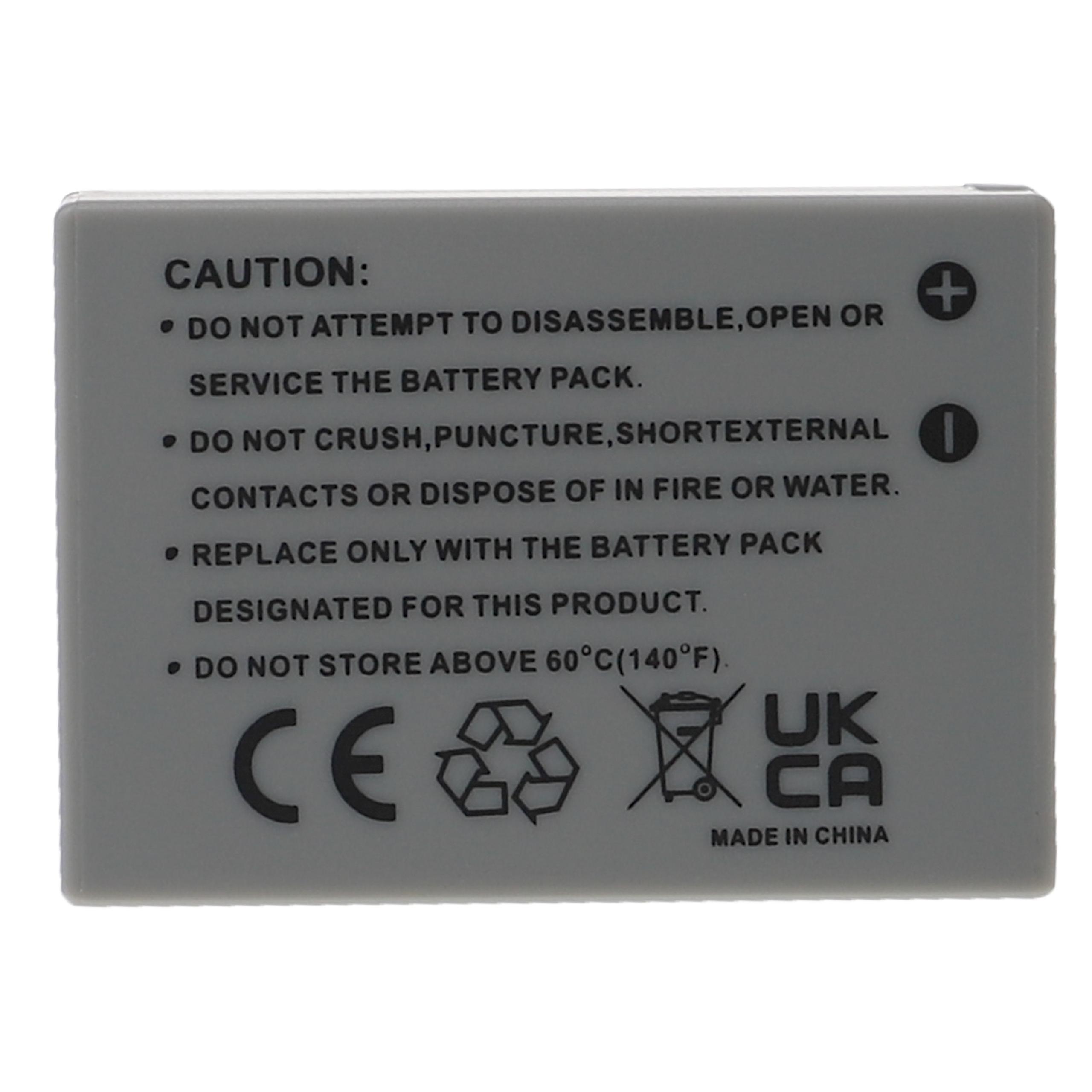 2x Bateria EXTENSILO NB-10L para Canon - 800mAh, 7.4V, Li-Ion - Image 2