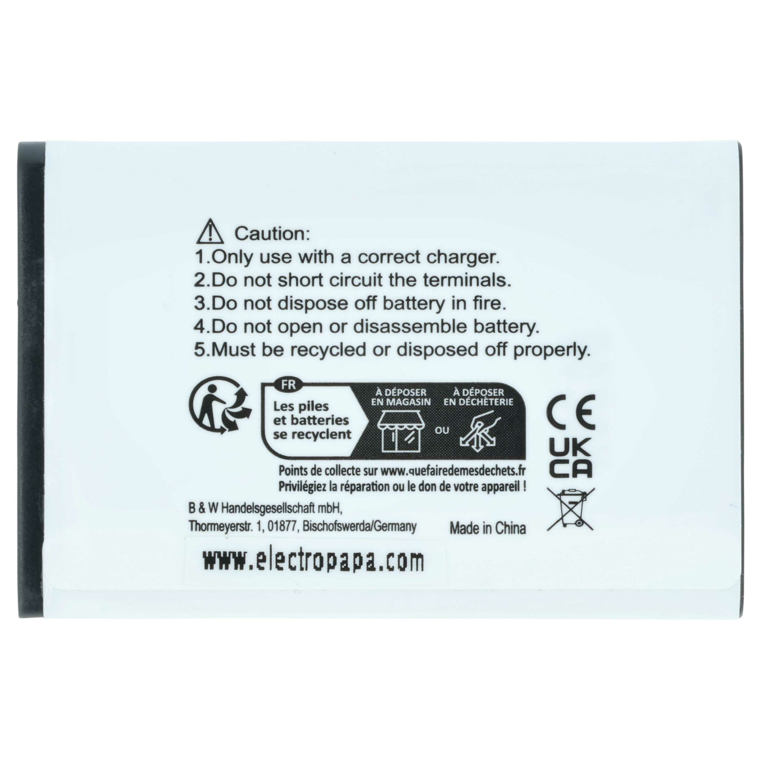 Bateria vhbw para Samsung AB463651BABSTD, AB463651BA, AB463651BC - 1050 mAh 3.7V Li-Ion - Image 4