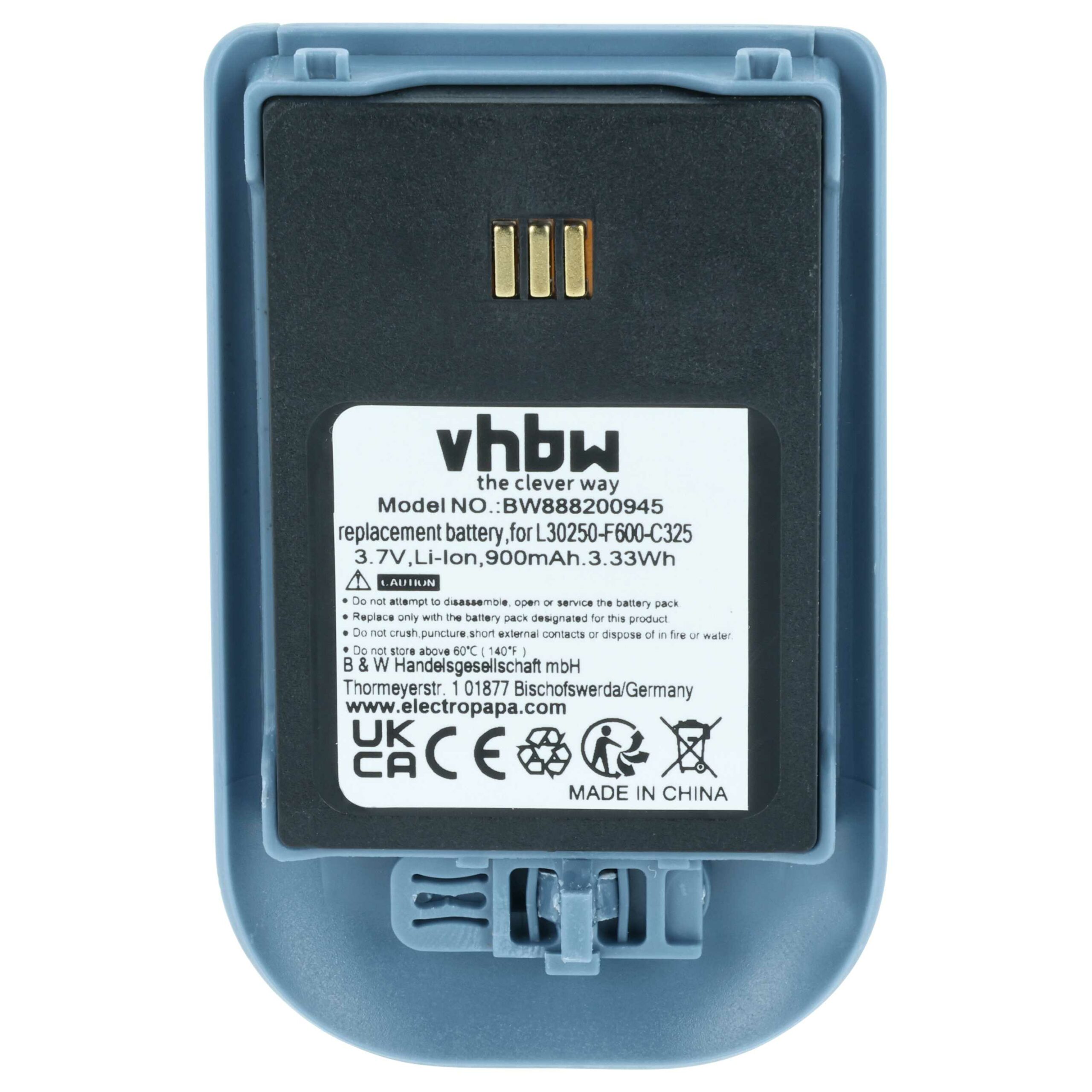 3x Bateria substitui Alcatel 3BN78404AA, 0480468 para telefone fixo Ericsson - 900 mAh 3.7 V Li-Ion - Image 3