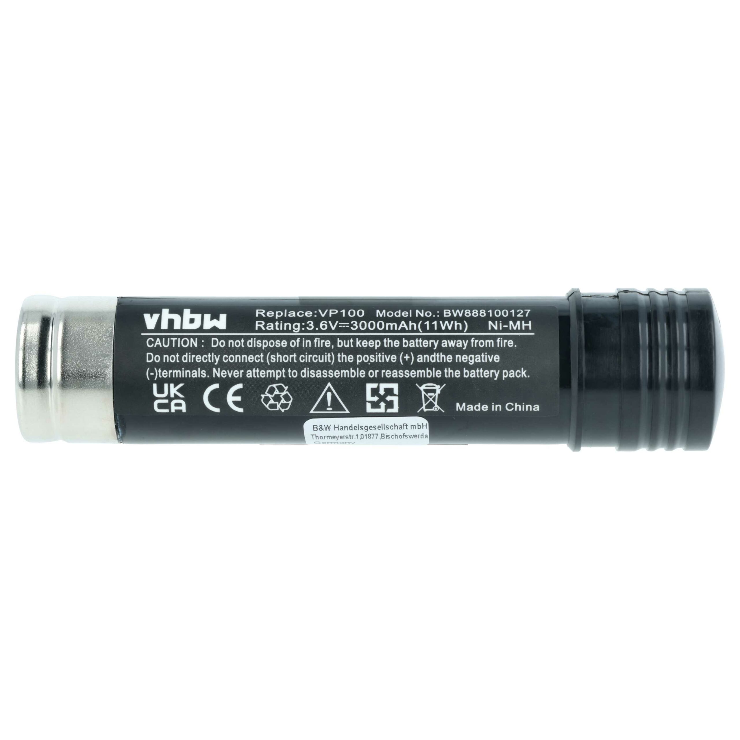 Bateria vhbw para Black & Decker 383900-004, 151995-02, 1519950-3 - 3000 mAh, 3.6 V, NiMH - Image 3