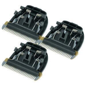 3x Cabeças de Corte de Substituição para Panasonic WER9902-Y136, WER9902Y - Preto