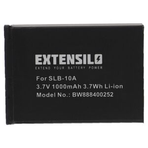 Bateria EXTENSILO FJ-SLB-10A para Praktica, Akai, HP, Samsung e outras - 1000mAh, 3.7V, Li-Ion