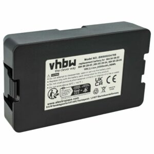 Bateria compatível Flymo 5902142-02, 5848228-01, 5848428-02 - 2 Ah 18 V Li-Ion, preta