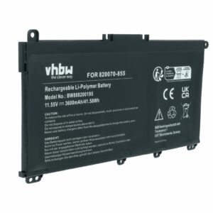 Bateria para Portátil HP HSTNN-DB8S, HSTNN-DB8R, HSTNN-IB80 - 3600 mAh 11.55 V Li-Ion