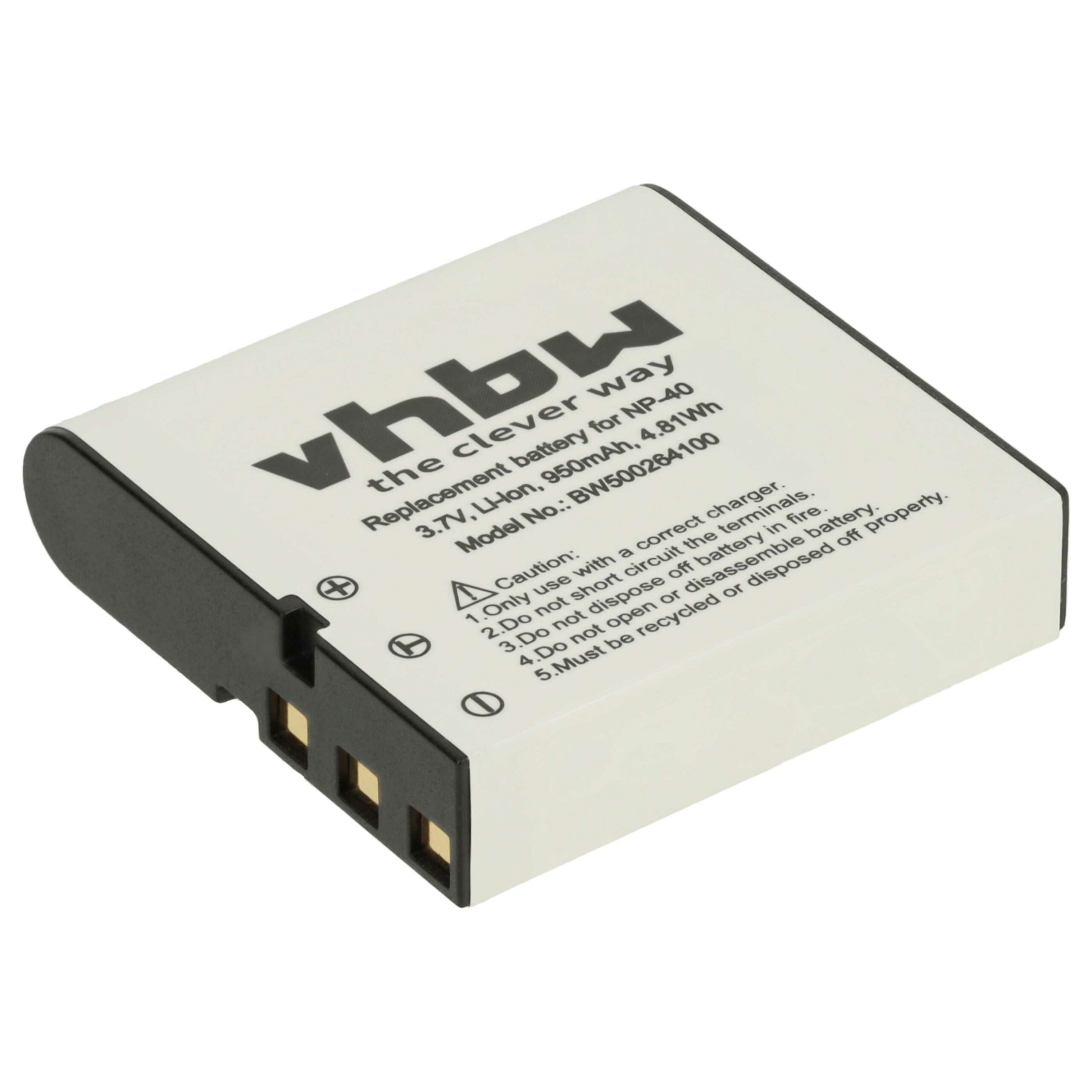 2x Bateria vhbw compatível com BenQ NP-40DBA, NP-40, NP-40DCA - 950mAh, 3.6V, Li-Ion - Image 2