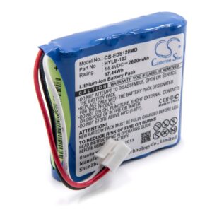Bateria vhbw para Equipamentos Médicos Edan HYLB-102, TWSLB-005 - 2600 mAh 14.4 V Li-Ion