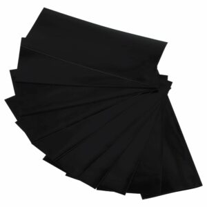 10x Tubagens Termorretrátil para Células de Bateria 18650 - Preto