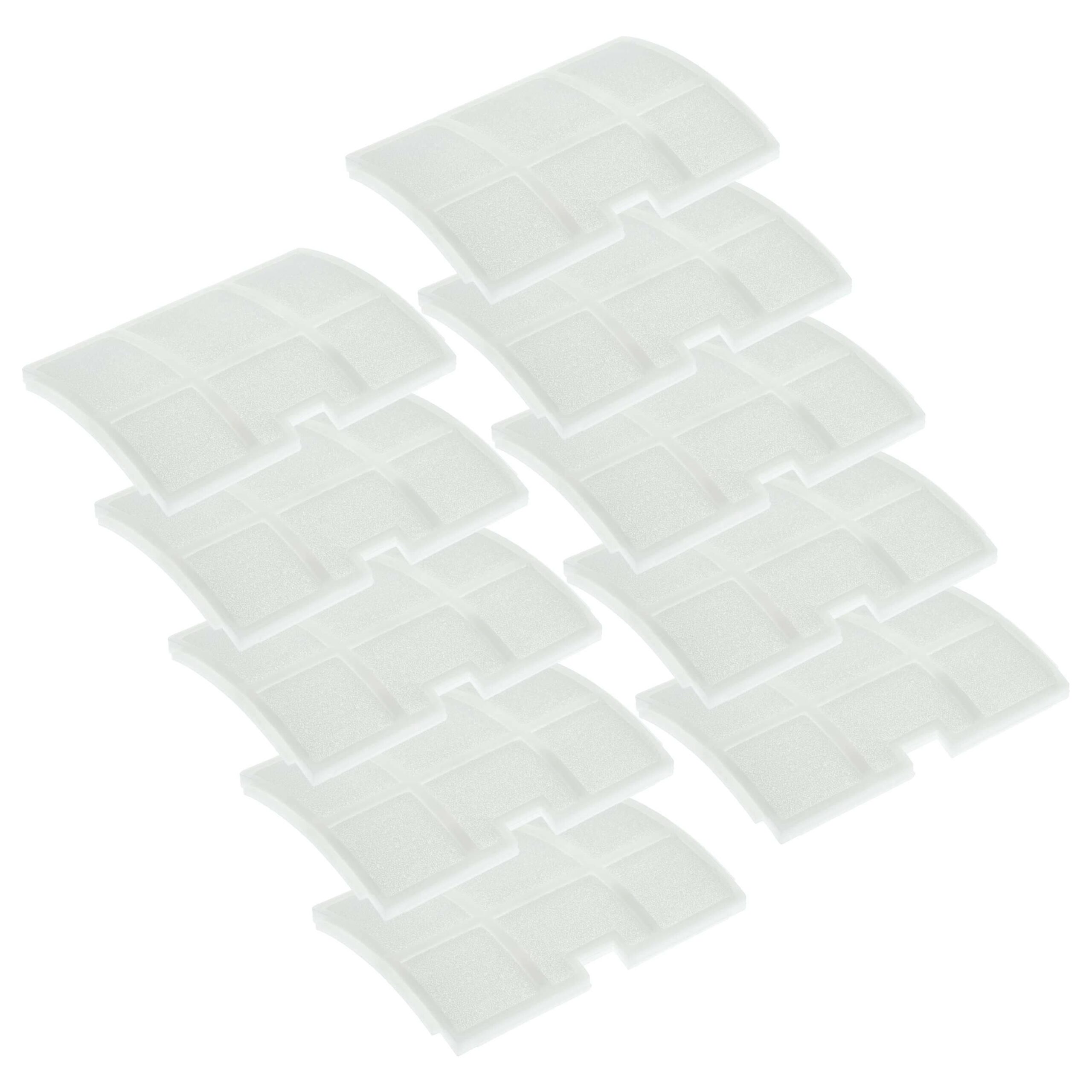 10x Filtro de Escape vhbw para Aspiradores Sebo (Substitui Sebo 5143)