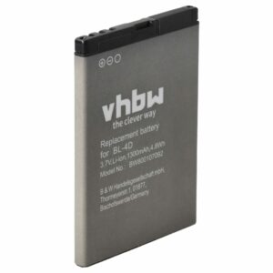 Bateria para Telemóvel Compatível com Binatone HZTBL-4D-01 - 1300 mAh 3.7 V Li-Ion vhbw