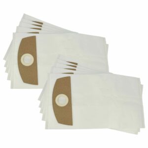 Pack 10x Sacos para Aspirador Metabo Flex 487.287 - Microfleece vhbw