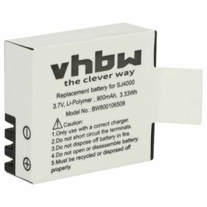 Bateria vhbw PG1050 para Câmaras de Vídeo - 900 mAh 3.7 V Li-polímero