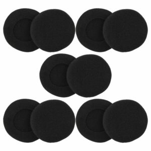 10 Almofadinhas para Auscultadores - Espuma, Diâmetro Externo 5,7 cm