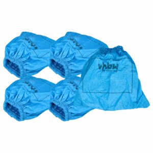 5x Filtros Têxteis de Substituição vhbw para Aspirador Parkside Lidl 30250135, 30250135PS