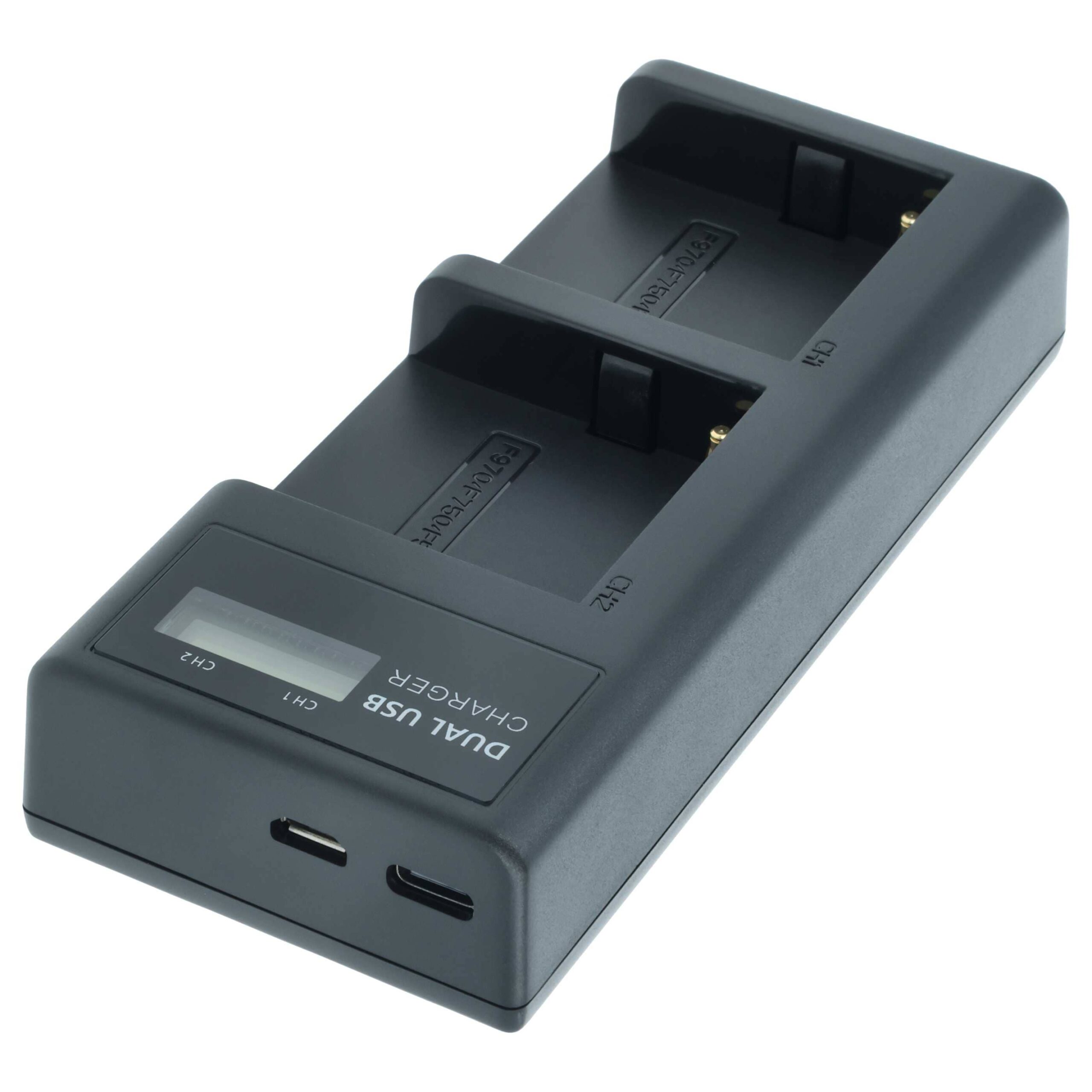 Carregador de Baterias Micro-USB + USB-C com Cabo para Sony CCD-SC5 vhbw - Image 4