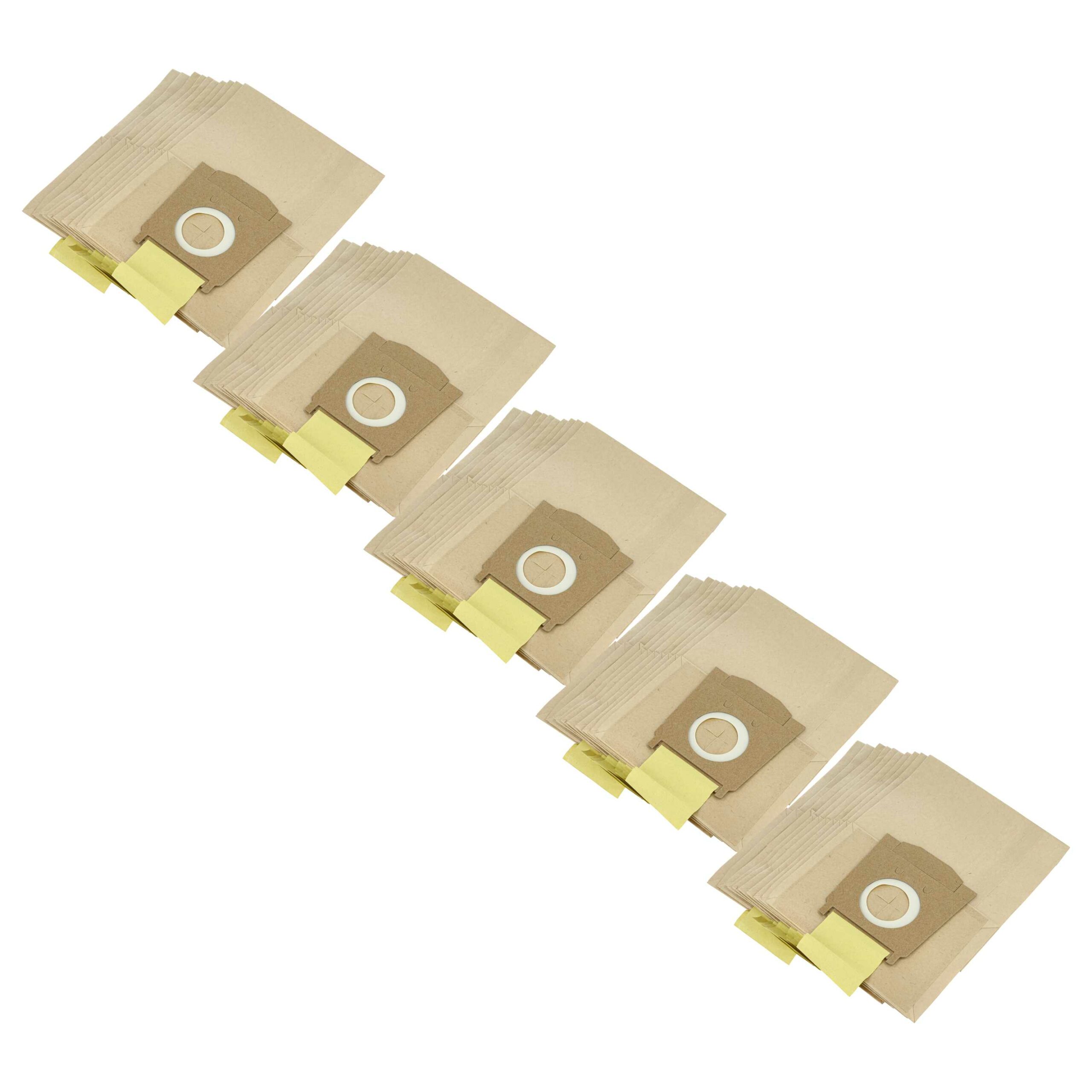 50x Sacos para Aspirador vhbw compatíveis com Adix SI170, SI106 para Bosch - papel
