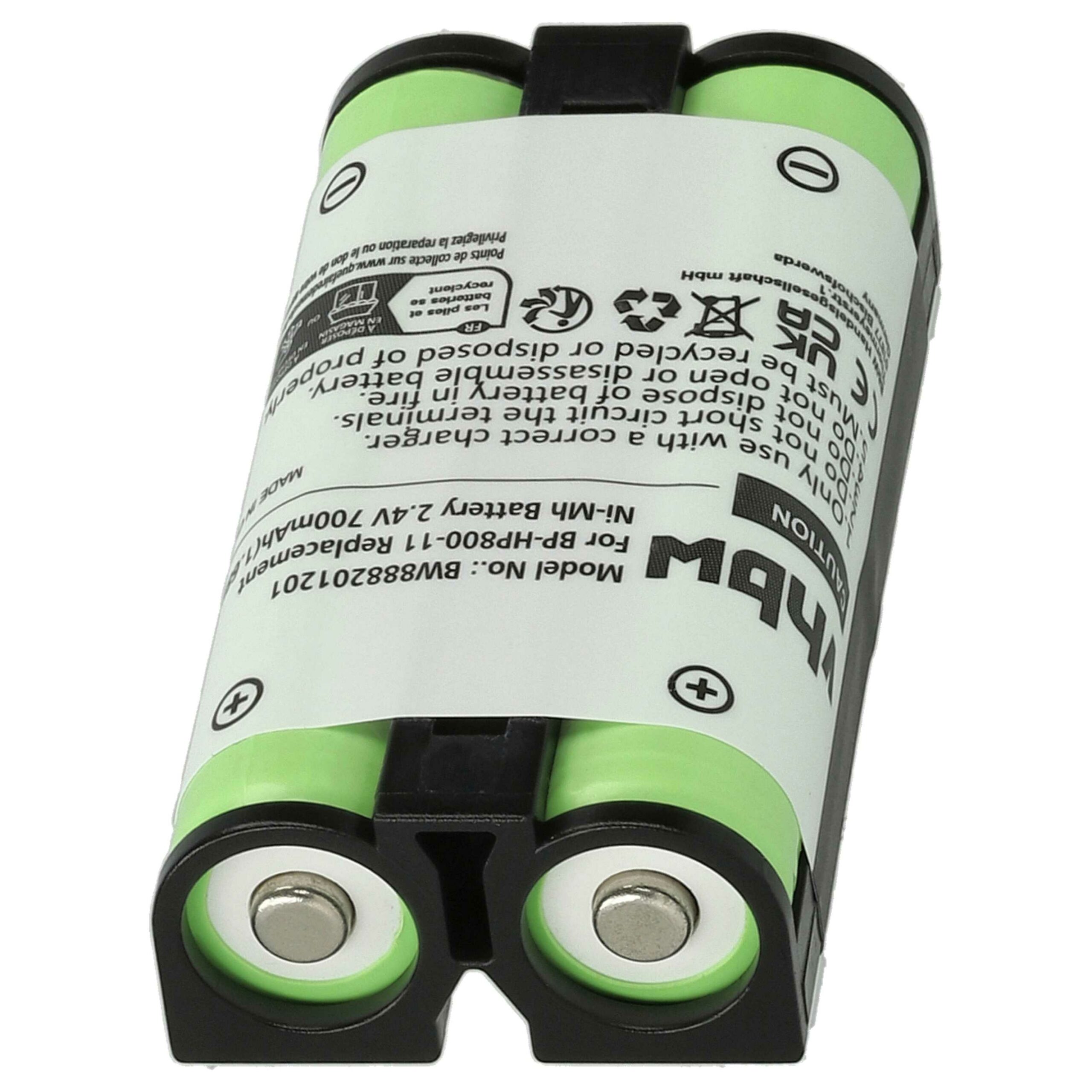 Bateria para Headset Wireless Sony 9-885-216-12, 9-885-216-11, 9-885-218-43 - 700 mAh 2.4 V NiMH - Image 3