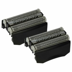 2x Cabeças de Corte para Máquina de Barbear Braun 70B, 70S - vhbw, Preto