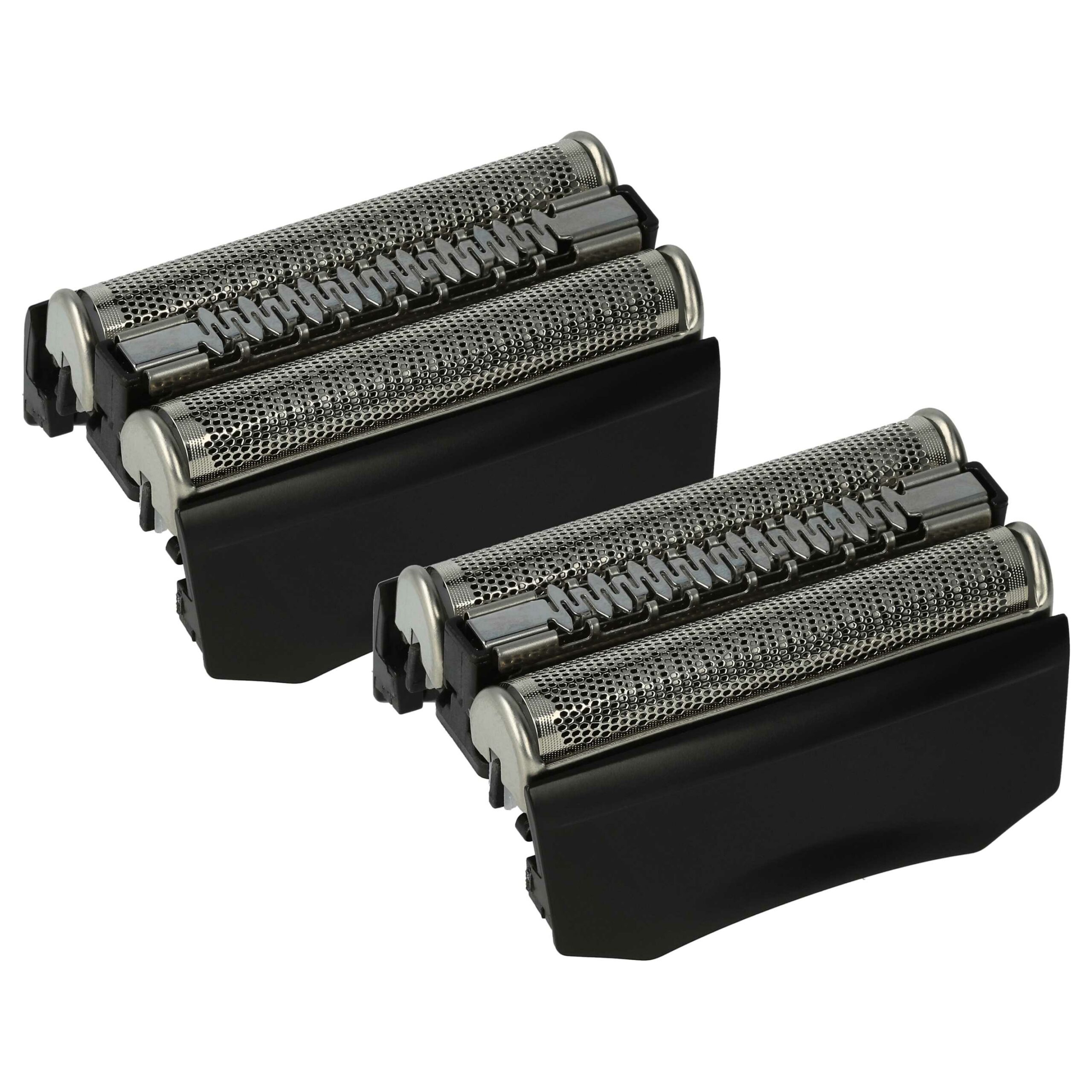2x Cabeças de Corte para Máquina de Barbear Braun 70B, 70S - vhbw, Preto