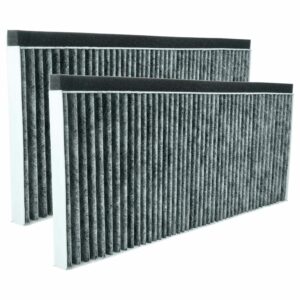 2x Filtro de Carvão Ativado Compatível com Bosch 11008080 para Coifa - 45,5 x 20,0 x 2,3 cm