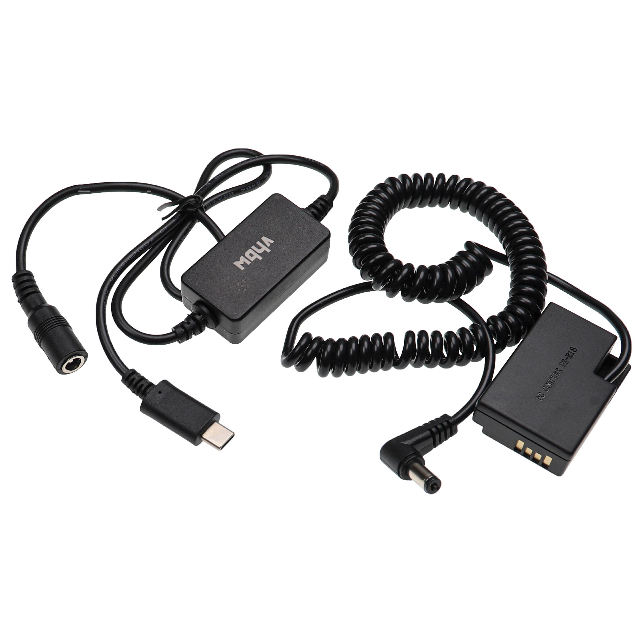 Adaptador USB de Alimentação para Câmaras Canon com Acoplador DC - Substitui ACK-E18 - 2 m, 8.4 V 3.0 A - Image 3