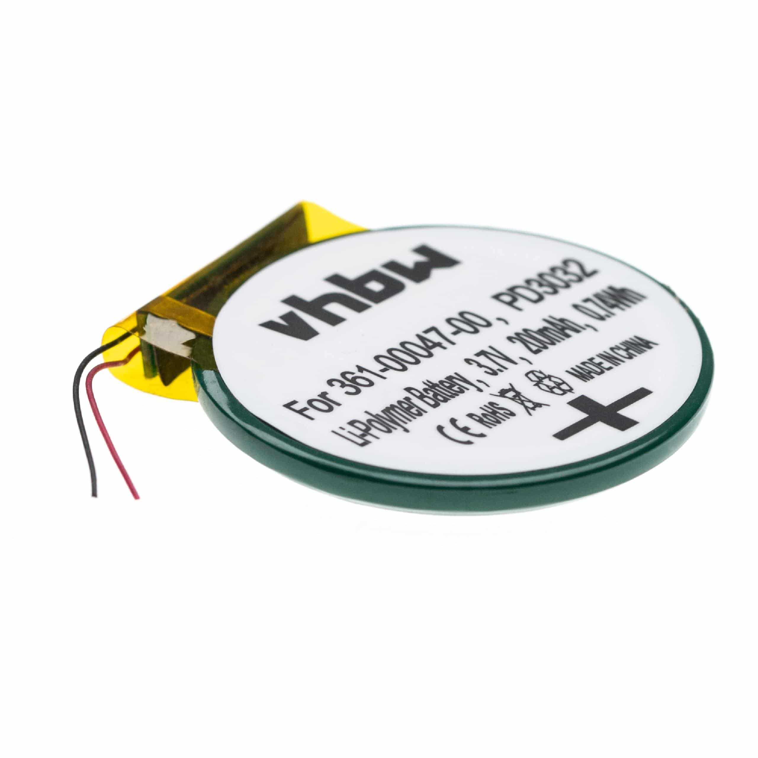 Bateria vhbw para Smartwatch Garmin (361-00047-00, PD3032) - 200 mAh 3.7V Li-polymer - Image 3