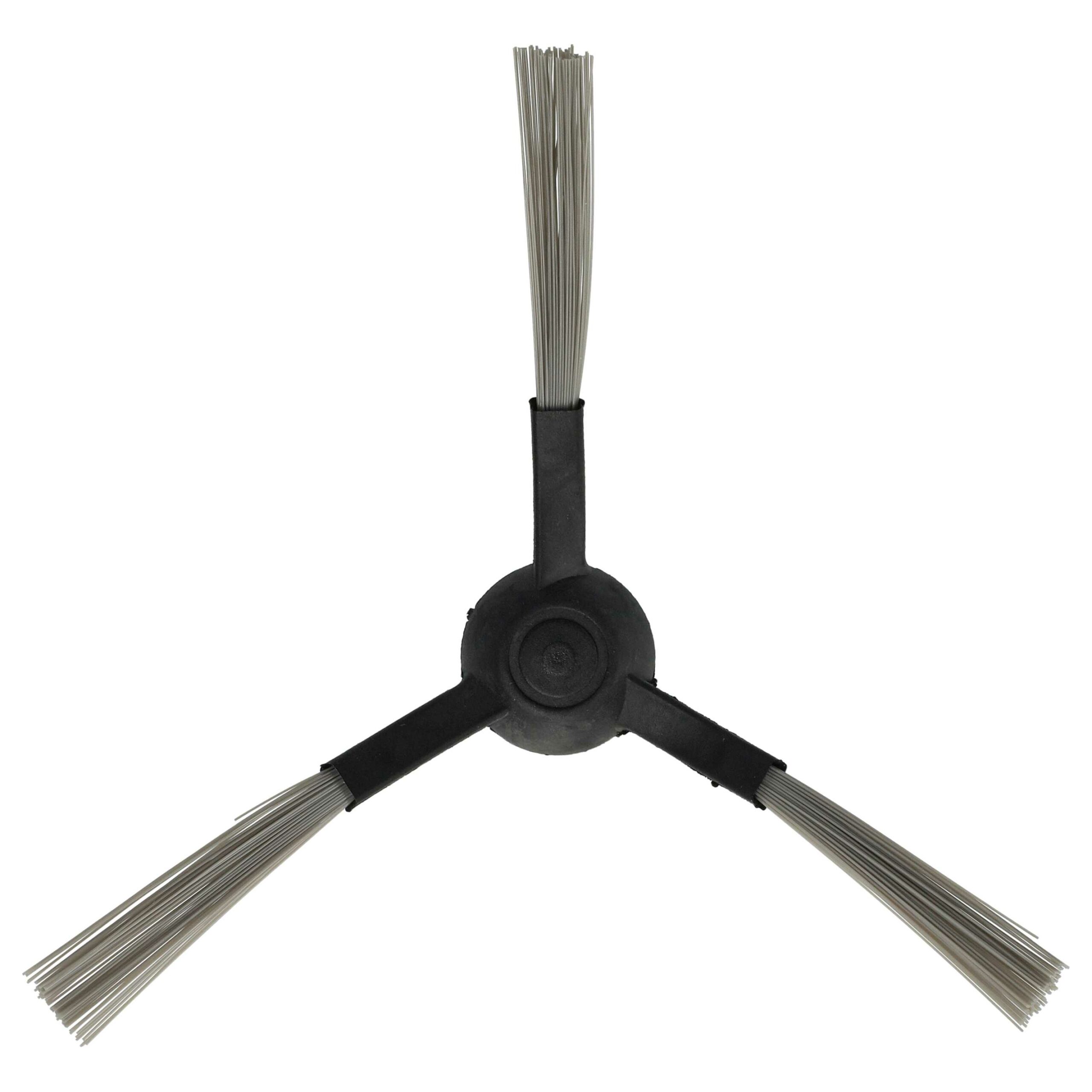 Escova Lateral para Aspirador Robô Proscenic, Cecotec, Xiaomi 3490/4090 - 3 Braços, Preta