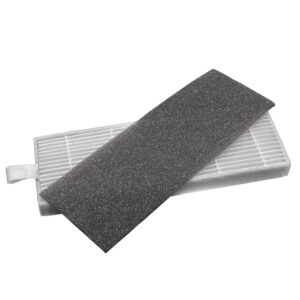 2x Filtro HEPA e Filtro de Espuma para Aspirador Robô iLife, Zaco A4