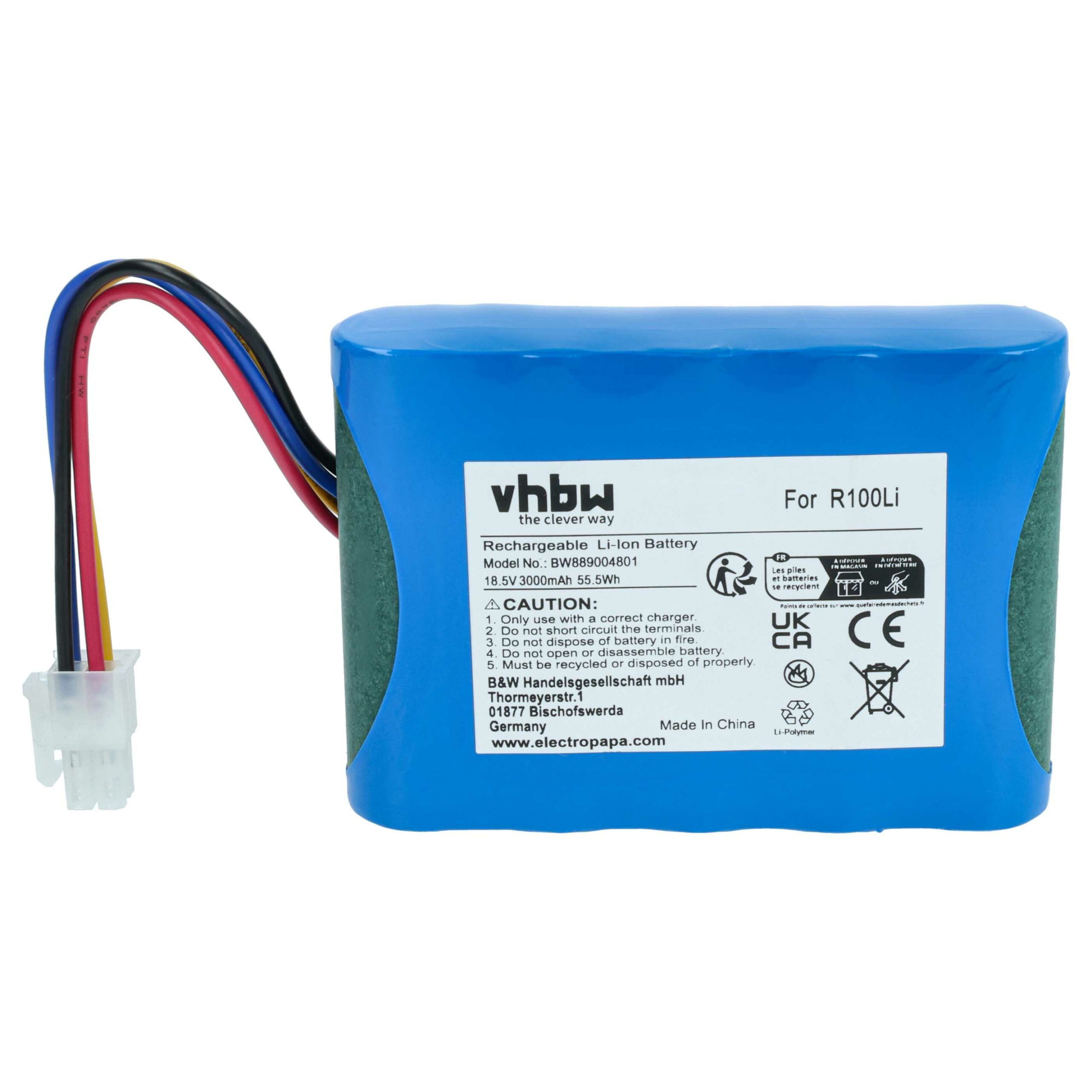 Conjunto Carregador vhbw para Robô Cortador Gardena 00057-98.251.01 - Bateria 3000mAh - Image 2