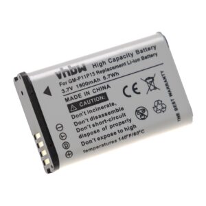 Bateria vhbw compatível com Garmin GPS 361-00053-04, 361-00053-00, 010-11599-00, 010-11654-03 - 1800mAh, 3.7V