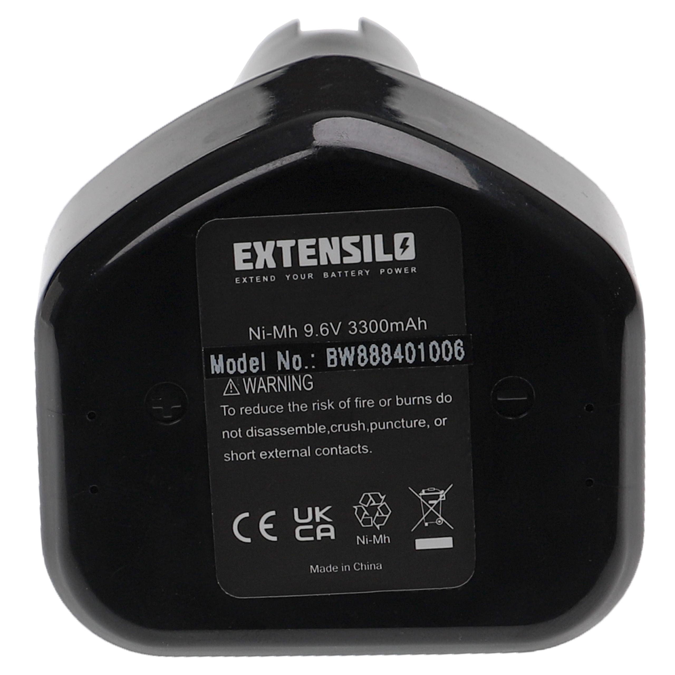 Bateria EXTENSILO para Hitachi EB1230H, EB1226, EB1220 - 9.6V 3300mAh NiMH - Image 2