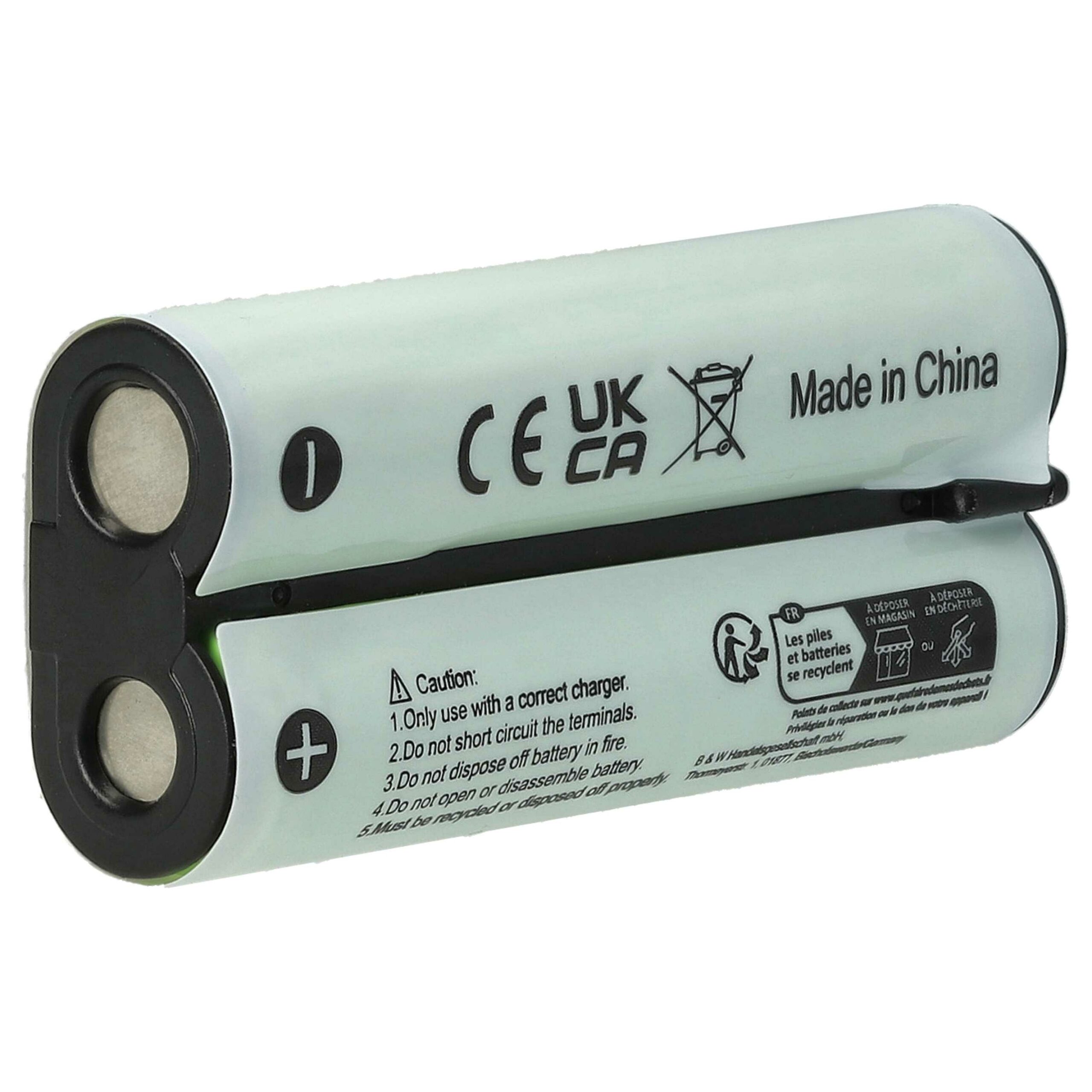 Bateria vhbw substitui Olympus BR403, BR402 - 800 mAh 2.4 V NiMH - Image 2