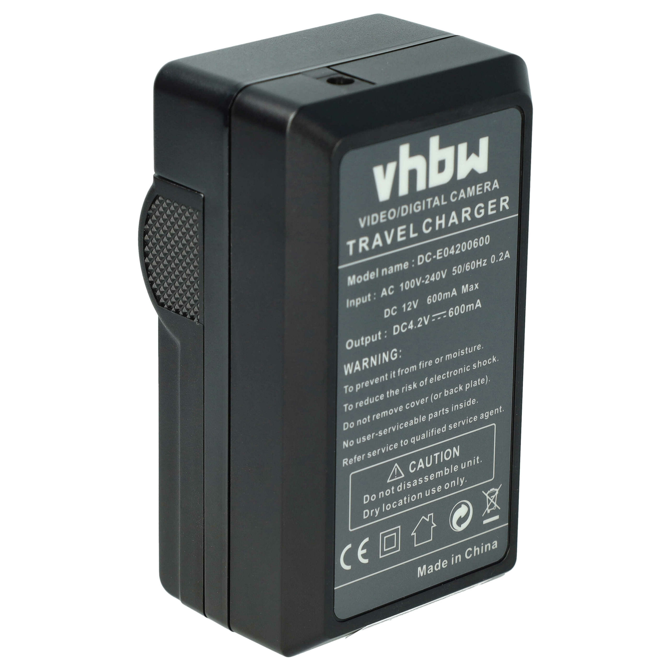 Carregador de Baterias vhbw para Panasonic Lumix DMC-TZ1, DMC-TZ2, DMC-TZ3, DMC-TZ4 - 0.6 A, 4.2 V - Image 4