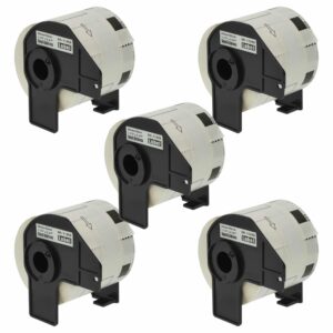 Pack 5x Rolos de Etiquetas Compatível Brother DK-11209 - Premium 62 mm x 29 mm + Suporte