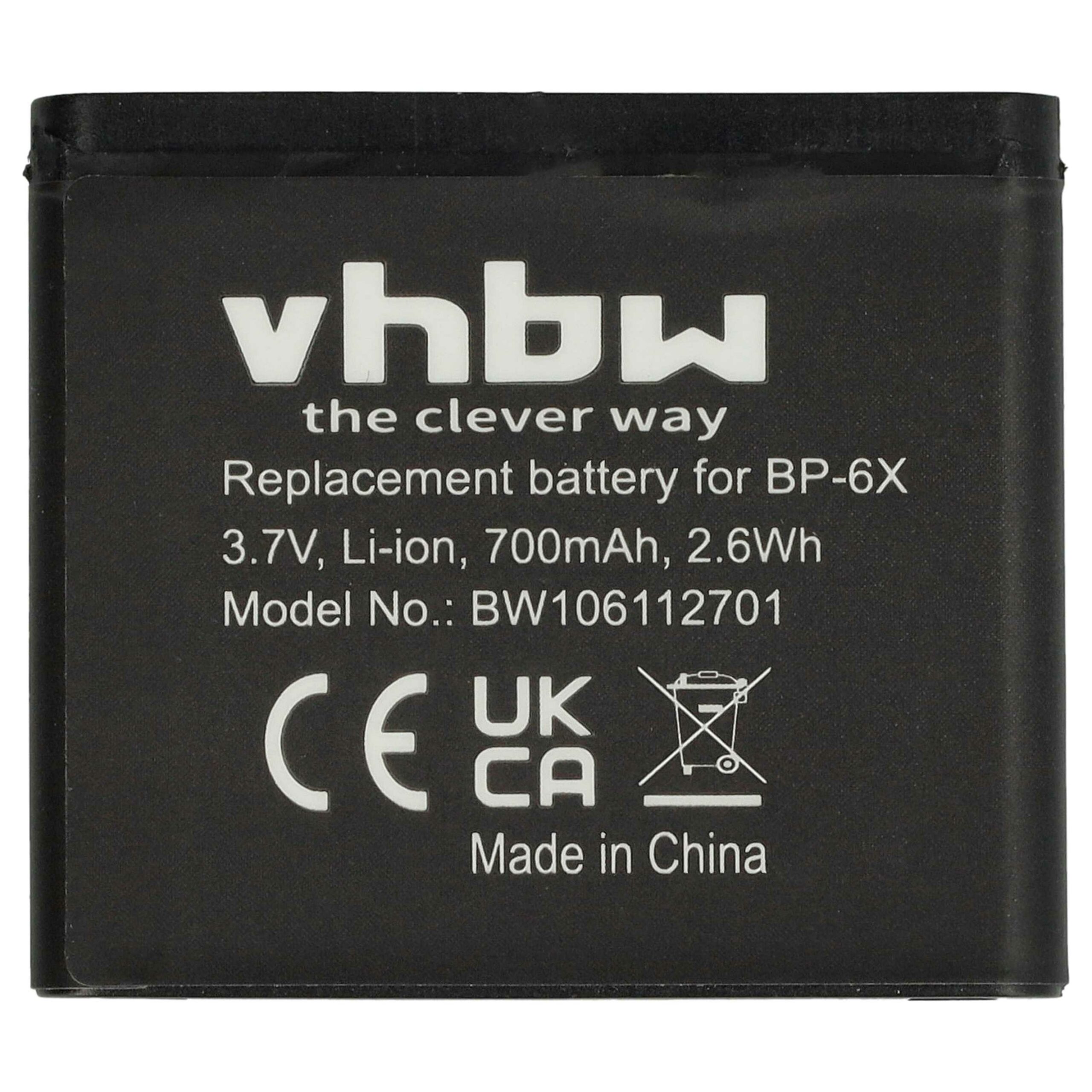Bateria para Telemóvel Nokia BP-6x - 700 mAh 3.7 V Li-Ion vhbw - Image 3