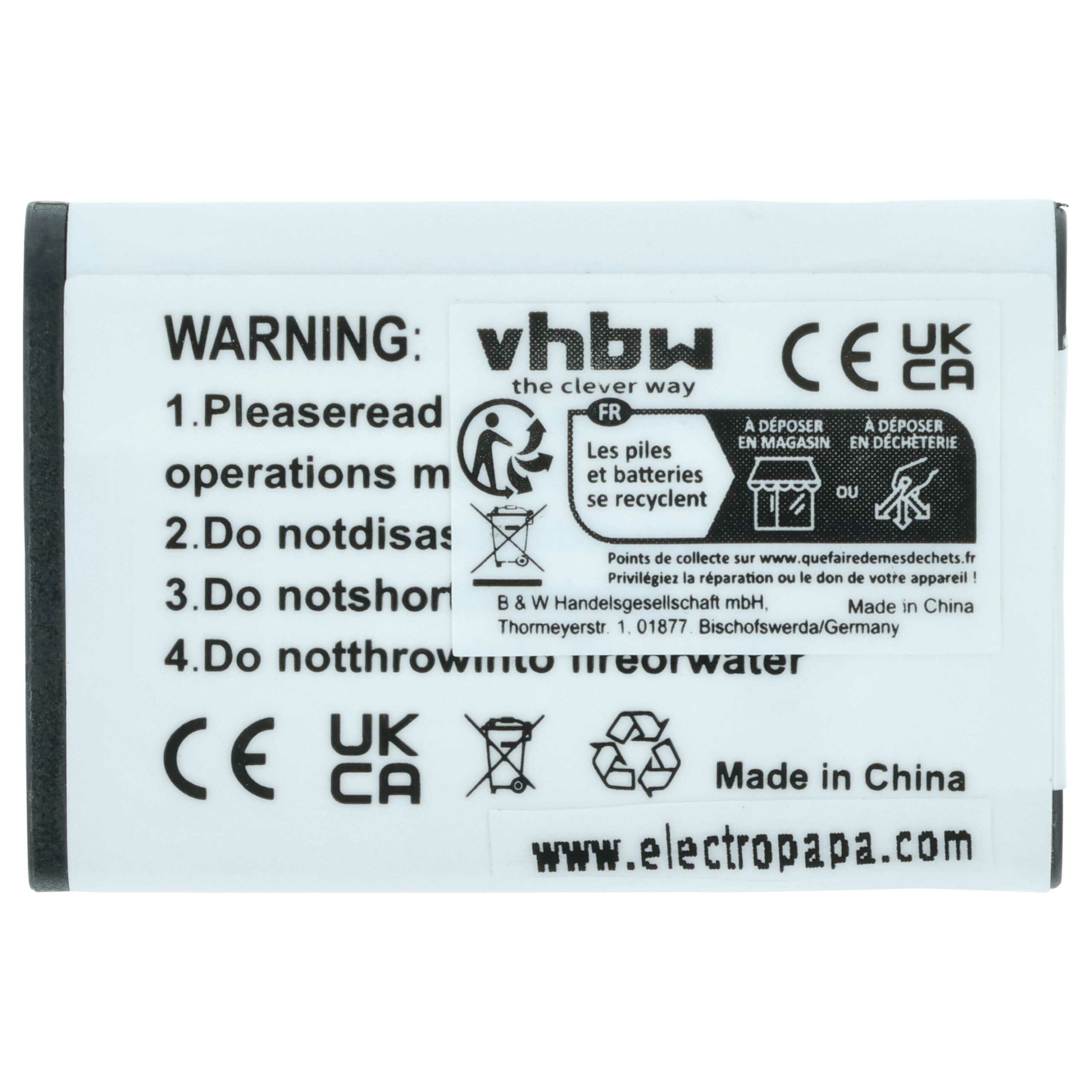 3x Bateria vhbw EN-EL11 compatível com Nikon - 450mAh, 3.6V, Li-Ion - Image 4