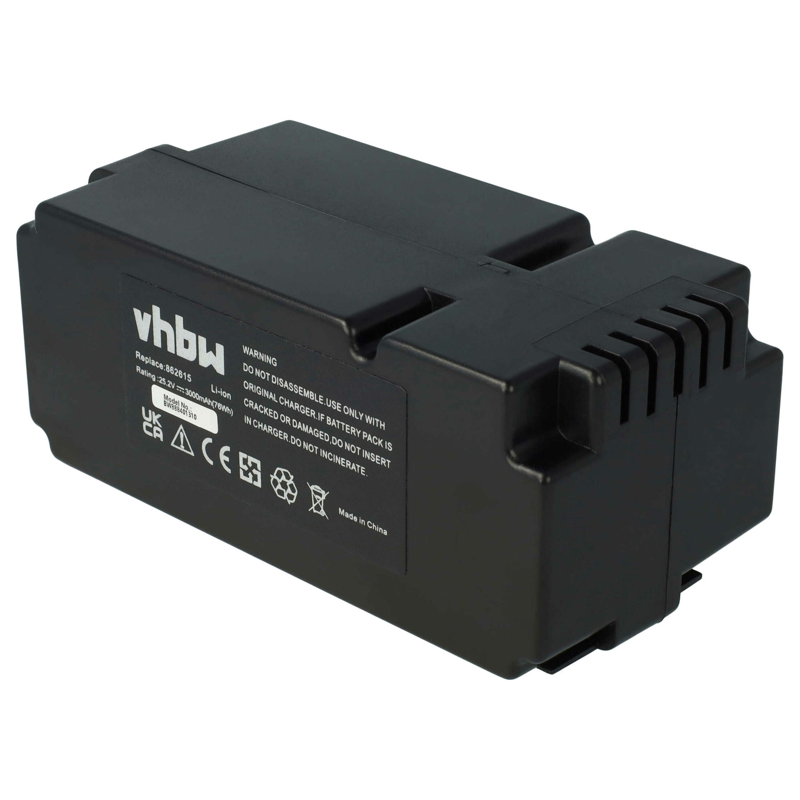 Bateria vhbw compatível Yard Force 862601, 862615, 862617, 862618, 0862622 - 3000 mAh 25.2 V Li-Ion - Image 3